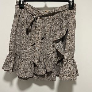 Cheetah Print Mini Skirt